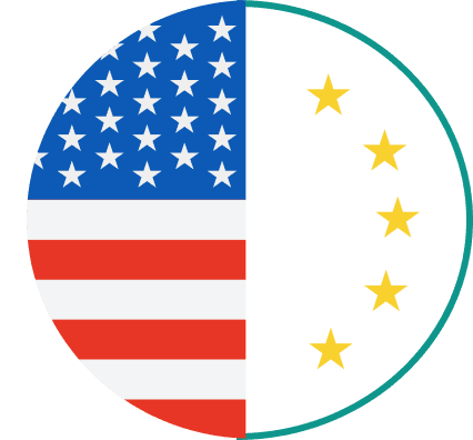 Distributed servers across US & Europe